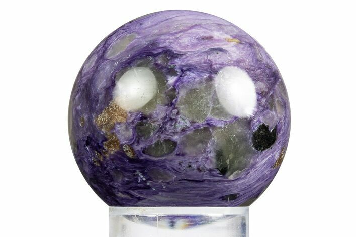 Polished Purple Charoite Sphere - Siberia #311328